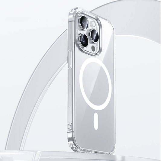 iPhone 15 Pro Kılıf M-safe Şarj Özellikli Airbagli Şeffaf Benks LucentPro Serisi Kapak