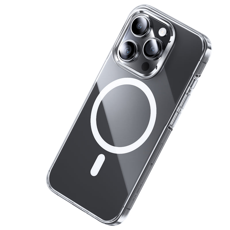 iPhone 15 Pro Kılıf M-safe Şarj Özellikli Benks Crystal Serisi Şeffaf Kapak