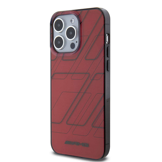 iPhone 15 Pro Max Kılıf AMG Orjinal Lisanslı Çift Katmanlı Dörtgen Desenli Kapak