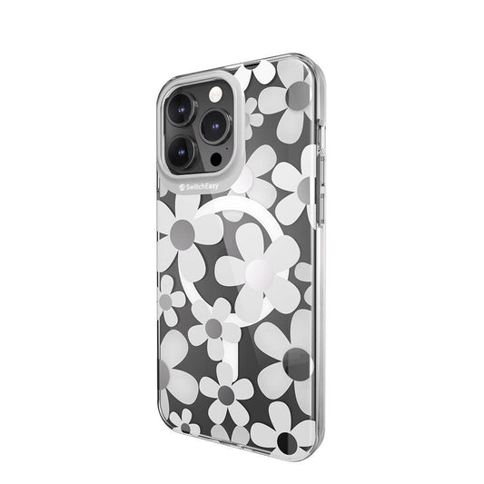 iPhone 15 Pro Max Kılıf M-safe Şarj Özellikli Çift IMD Baskılı Lisanslı Switcheasy Artist-M Fleur Kapak