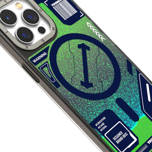iPhone 15 Pro Max Kılıf M-safe Şarj Özellikli YoungKit Galaxy Serisi Kapak