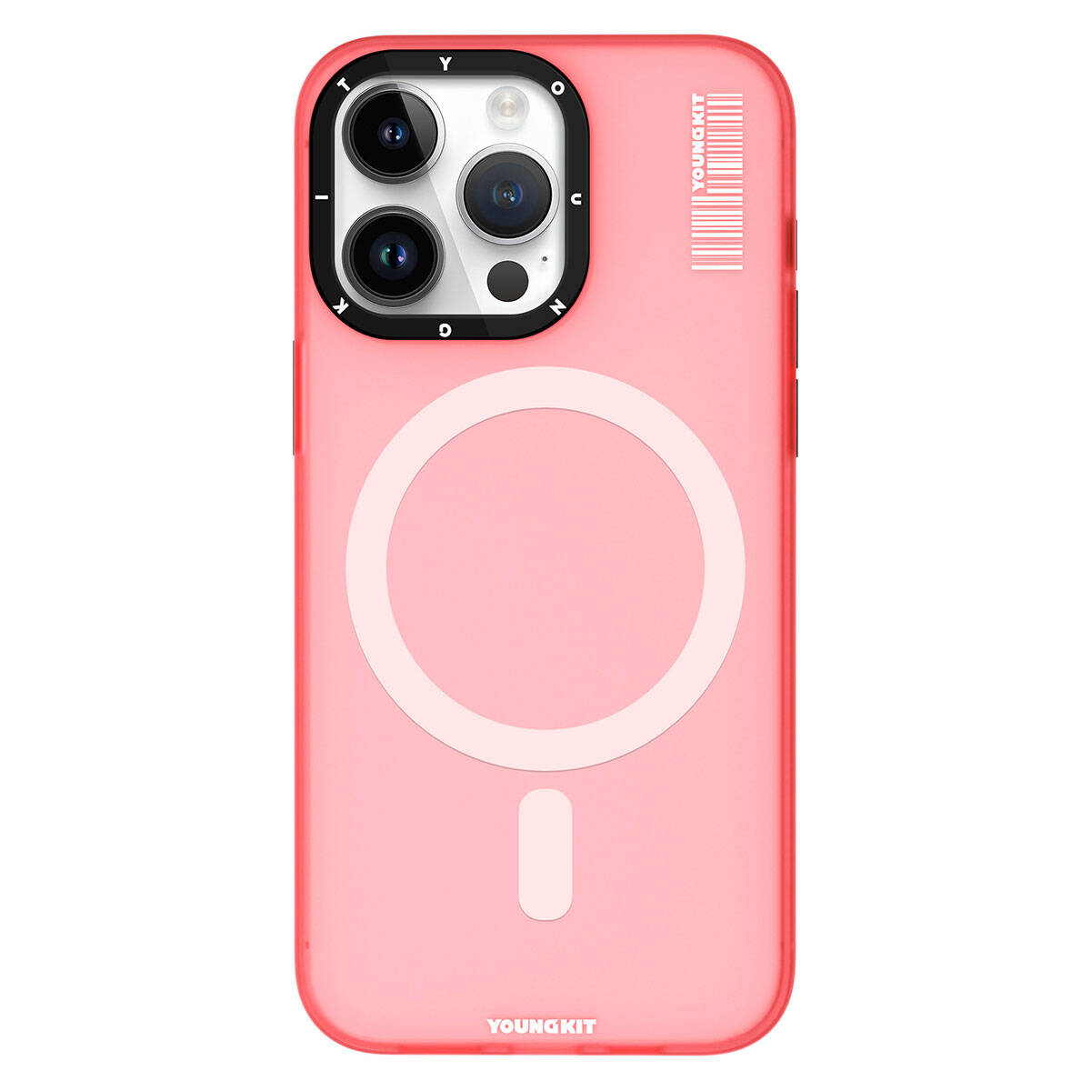 iPhone 15 Pro Max Kılıf M-safe Şarj Özellikli Youngkit Hidden Sand Serisi Kapak