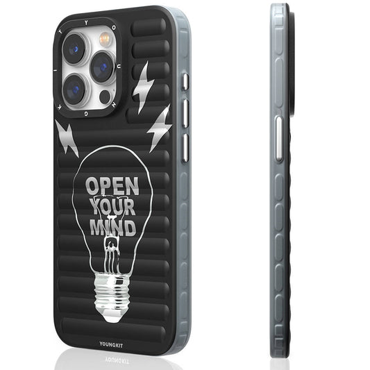 iPhone 15 Pro Max Kılıf M-safe Şarj Özellikli Youngkit Open Mind Serisi Kapak