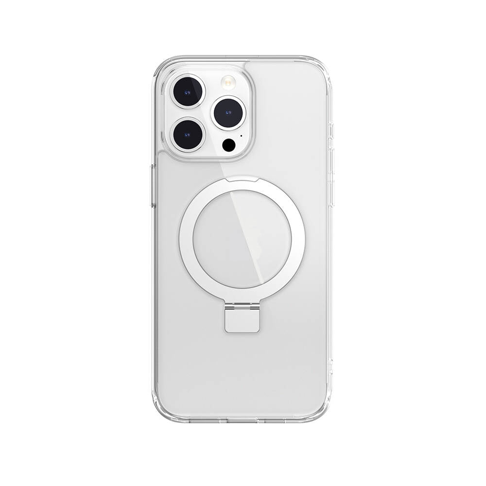 iPhone 15 Pro Max Kılıf M-safe Şarj Özellikli Yüzük Standlı Lisanslı Switcheasy Magstand-M Kapak