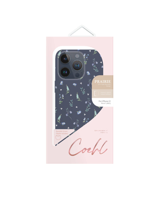 iPhone 15 Pro Max Kılıf Mini Çayır Çiçekleri Desenli Coehl Prairie Kapak