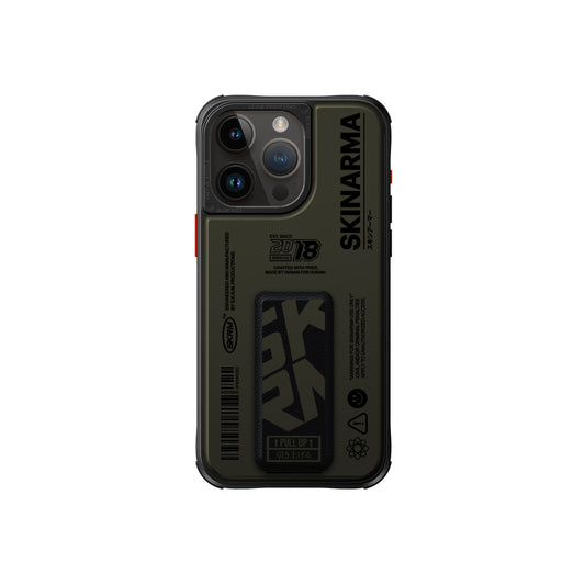 iPhone 15 Pro Max Kılıf SkinArma Desenli Airbag Tasarımlı Standlı Spunk Kapak