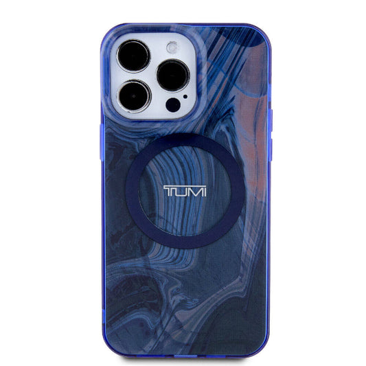 iPhone 15 Pro Max Kılıf TUMI Orjinal Lisanslı M-safe Şarj Özellikli PC TPU Çift Katmanlı Sıvı Baskılı Kapak