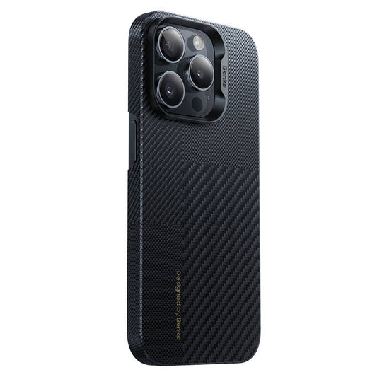 iPhone 15 Pro Max M-safe Şarj Özellikli Karbon Fiber Benks Montage ArmorAir Kevlar Kapak