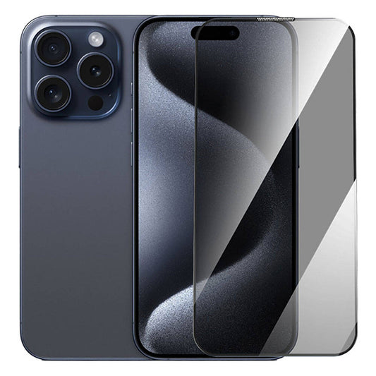 iPhone 15 Pro Max Wiwu GT-011 Anti-Bakteriyel Özellikli Polimer Oleofobik Kaplama Temperli Privacy Cam Ekran Koruyucu