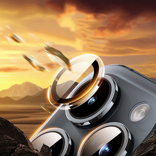 iPhone 15 Pro Max Wiwu LG-007 Lens Guard Oleofobik Anti Reflective Kamera Lens Koruyucu + Kolay Uygulama Aparatlı