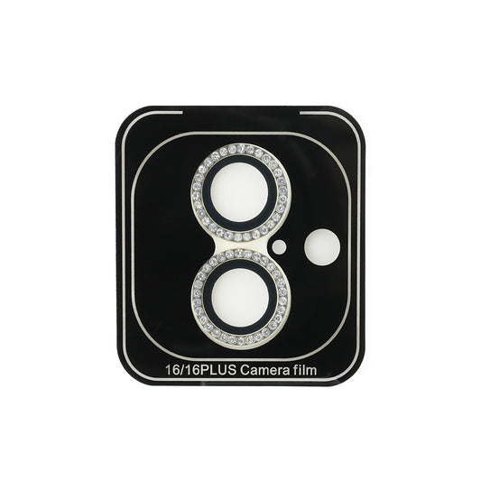 iPhone 16 Guess Orjinal Lisanslı Rhinestone Taşlı Lens Koruyucu