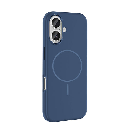 Apple iPhone 16 Kılıf M-Safe Şarj Özellikli Metal Kamera Çerçeveli Zore Edi Silikon Kapak