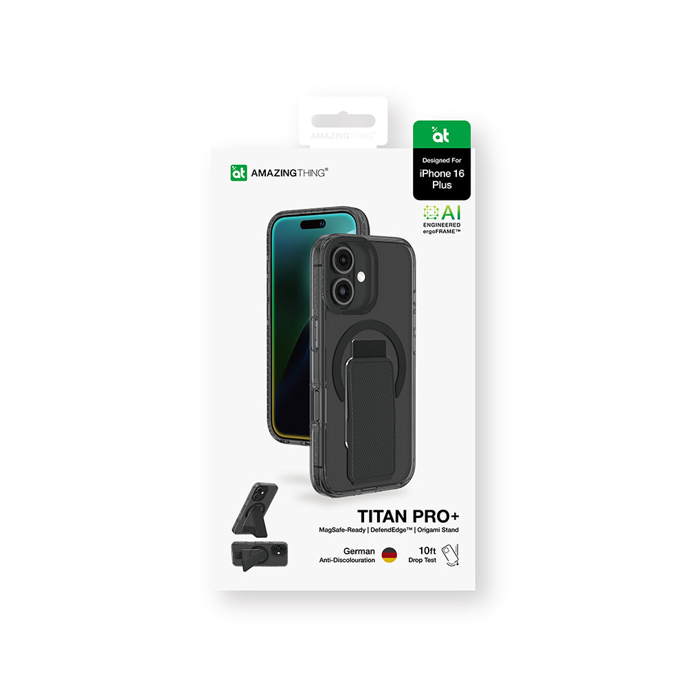 iPhone 16 Kılıf M-safe Şarj Özellikli Standlı Amazingthing Titan Pro Plus Kapak