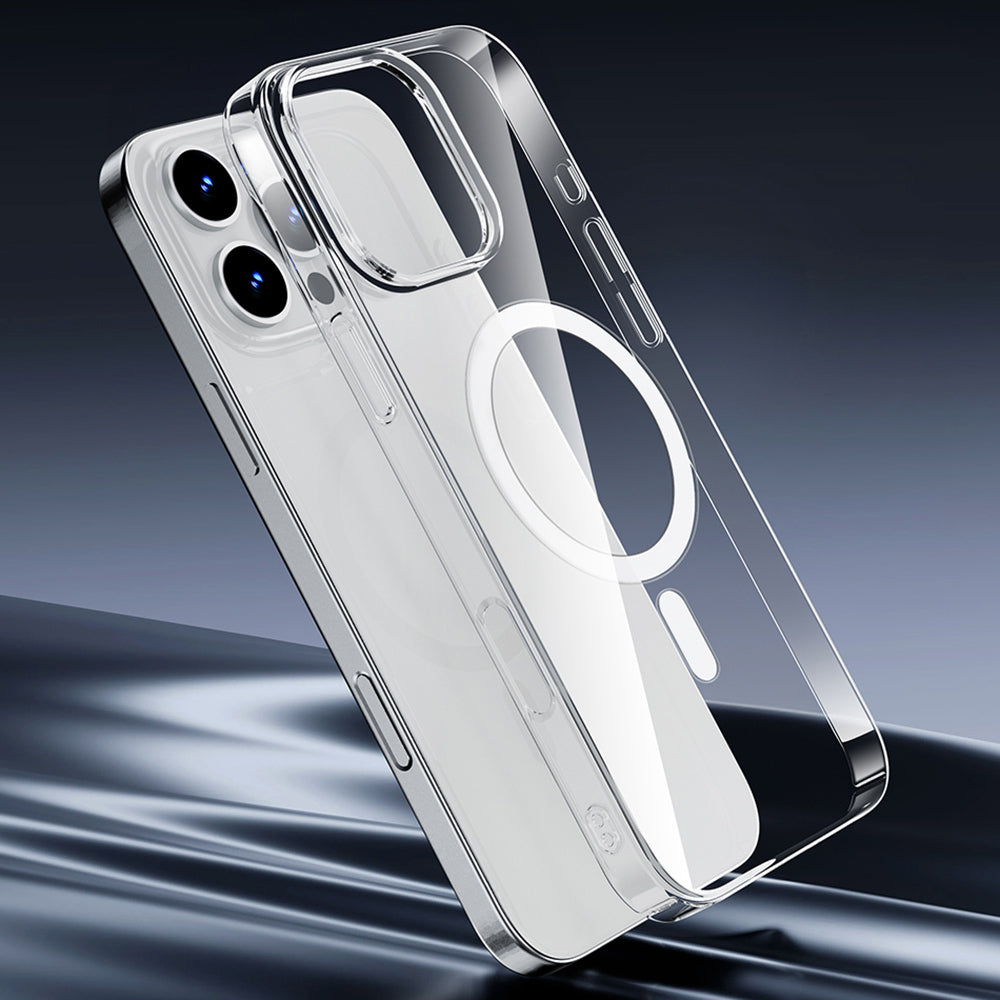 iPhone 16 Kılıf M-safe Şarj Özellikli Wiwu YXK-207 Invisible Pro Sert PC Kapak