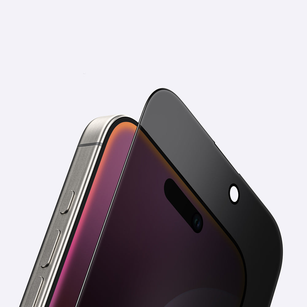 iPhone 16 Pro Amazingthing Radix Privacy Parmak İzi Bırakmayan Temperli Cam Ekran Koruyucu