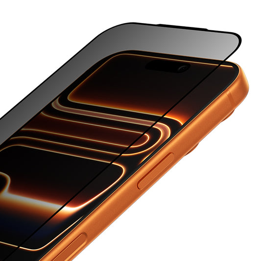 Apple iPhone 16 Pro Benks Glass Warrior 2.0 EZFita Privacy Hayalet Cam Ekran Koruyucu + Kolay Uygulama Aparatı