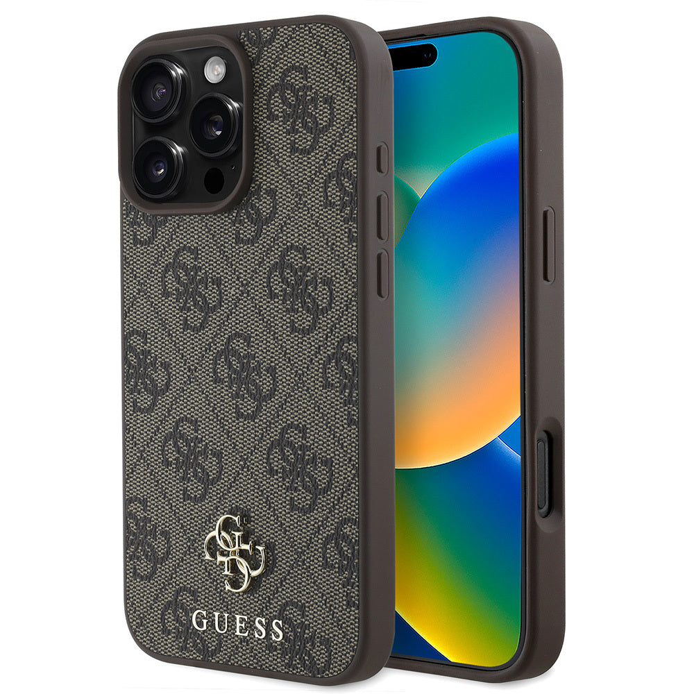 iPhone 16 Pro Kılıf Guess Orjinal Lisanslı M-safe Şarj Özellikli Small 4G Classic Kapak