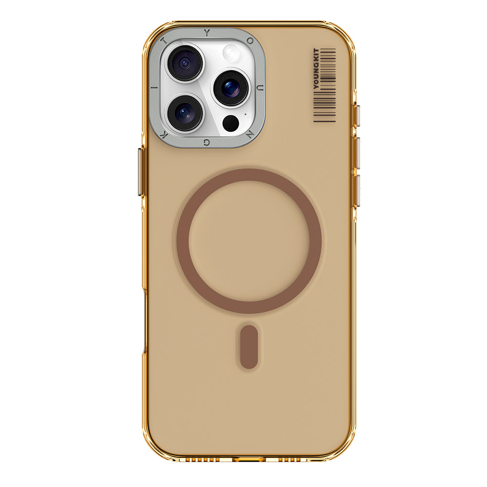 iPhone 16 Pro Kılıf M-safe Şarj Özellikli Şeffaf Youngkit Crystal Shield Serisi Kapak