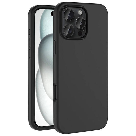Apple iPhone 16 Pro Kılıf M-safe Şarj Özellikli Sıvı Teknolojili Silinebilir Sert Zore Kivi Kapak