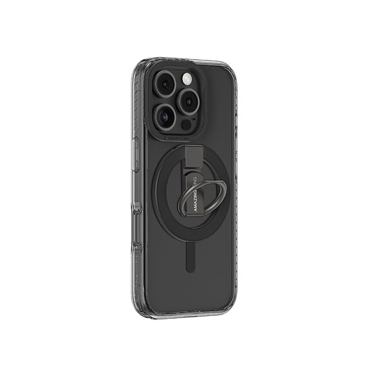 iPhone 16 Pro Kılıf M-safe Şarj Özellikli Yüzük Standlı Amazingthing Titan Pro Serisi Kapak