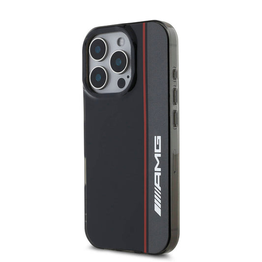 iPhone 16 Pro Max Kılıf AMG Orjinal Lisanslı M-safe Şarj Özellikli IML Baskı Logolu Çift Katmanlı Bow Lines Kapak