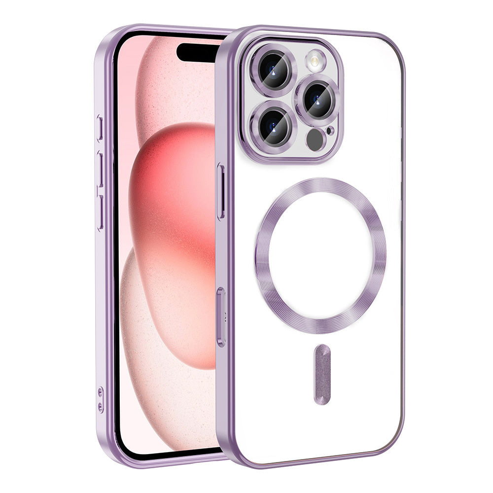 Apple iPhone 16 Pro Max Kılıf Kamera Korumalı M-safe Wireless Şarj Özellikli Zore Demre Kapak