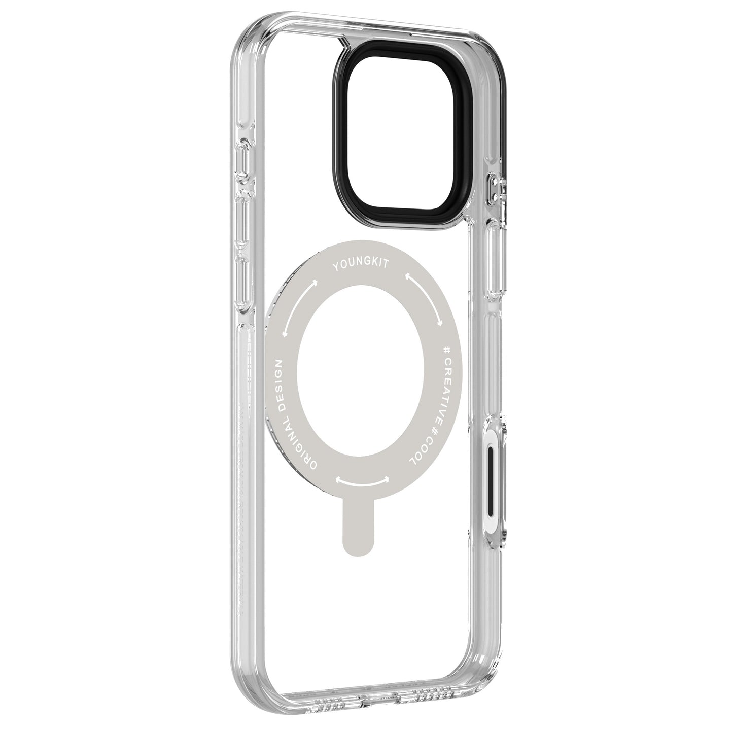 iPhone 16 Pro Max Kılıf M-safe Şarj Özellikli Standlı Aksiyon Butonlu Youngkit Pivot Serisi Kapak