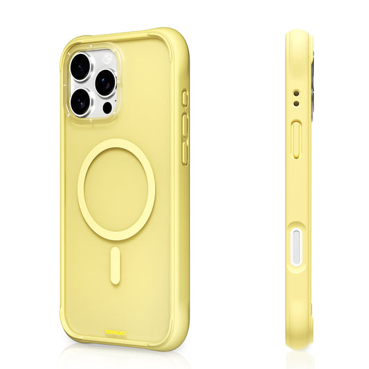 iPhone 16 Pro Max Kılıf M-safe Şarj Özellikli Youngkit Macaroon Serisi Kapak