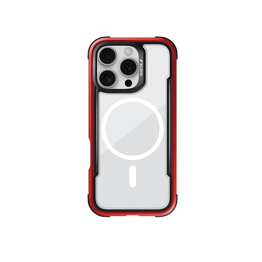 iPhone 16 Pro Max Kılıf M-safe Şarj Özellikli Airbagli Raptic Shield Serisi Şeffaf Arka Yüzey Kapak