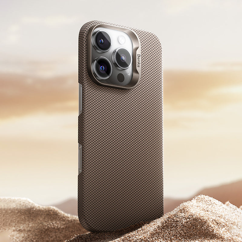iPhone 16 Pro Max Kılıf M-safe Şarj Özellikli Benks Yeni Seri ArmorTint ArmorAir Kevlar Kapak
