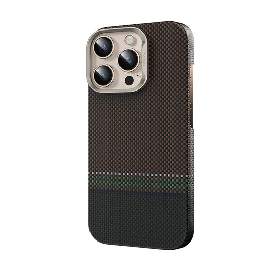 iPhone 16 Pro Max Kılıf M-safe Şarj Özellikli Karbon Fiber Tasarımlı Benks Prestige ArmorAir Kevlar Kapak