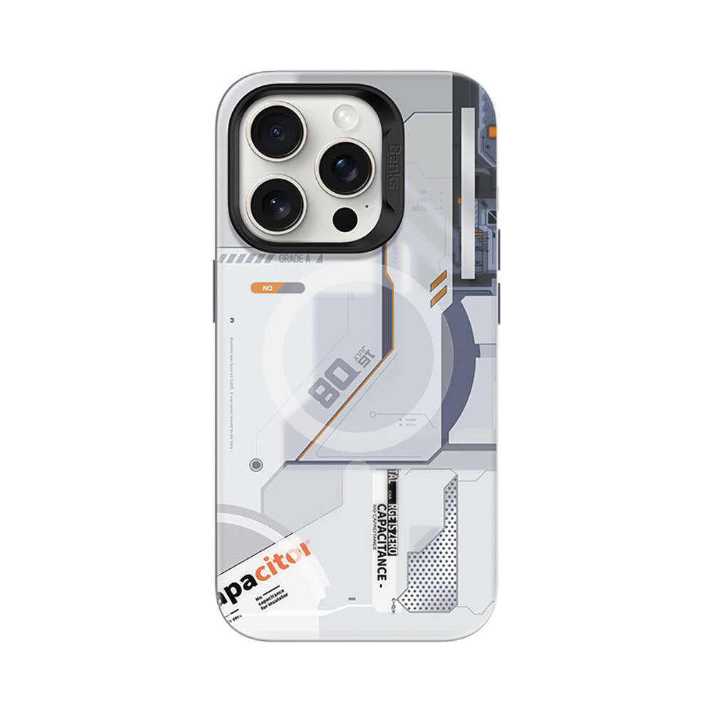 iPhone 16 Pro Max Kılıf M-safe Şarj Özellikli Mekanik Tasarımlı Benks Perspective Serisi Kapak