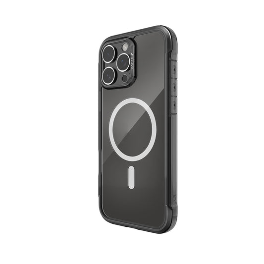 iPhone 16 Pro Max Kılıf M-safe Şarj Özellikli Raptic Air Serisi Airbag Tasarımlı Metal Köşelikli Şeffaf Kapak