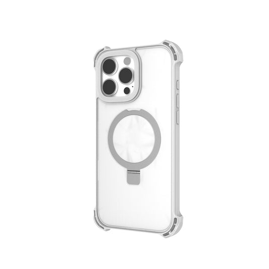iPhone 16 Pro Max Kılıf M-safe Şarj Özellikli Raptic Dual Serisi Şeffaf Standlı Kapak