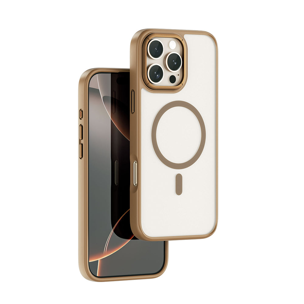 iPhone 16 Pro Max Kılıf Wiwu FGG-012 ArmorPro Serisi M-safe Şarj Özellikli Parmak İzi Bırakmayan Kılıf