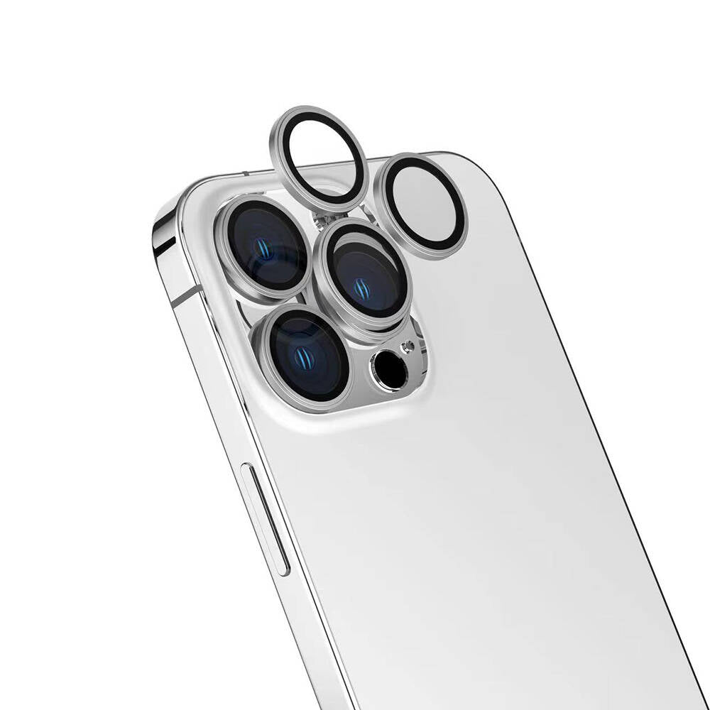 Apple iPhone 16 Pro Zore Safir CL-15 Parmak İzi Bırakmayan Anti-Reflective Kamera Lens Koruyucu