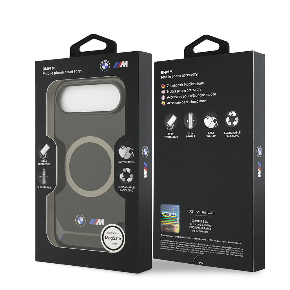 iPhone 17 Air Kılıf BMW Orjinal Lisanslı M-safe Şarj Özellikli Metal Buton Tasarımlı IML Baskılı M Dizayn Kapak