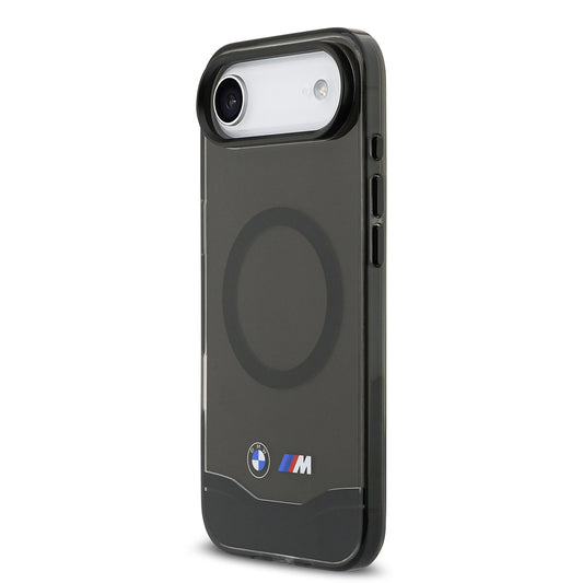 iPhone 17 Air Kılıf BMW Orjinal Lisanslı M-safe Şarj Özellikli Metal Buton Tasarımlı Tranparan M Dizayn Kapak