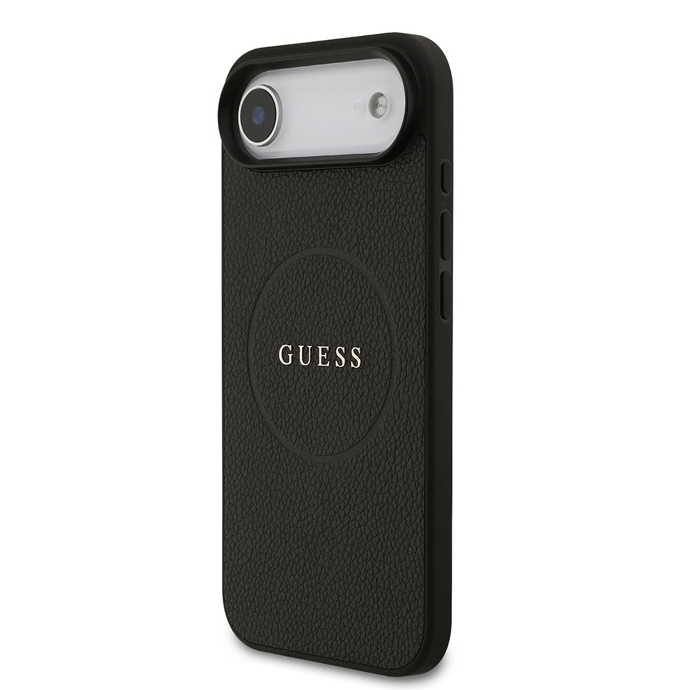 iPhone 17 Air Kılıf Guess Orjinal Lisanslı M-safe Şarj Özellikli Yazı Logolu PU Deri Kapak