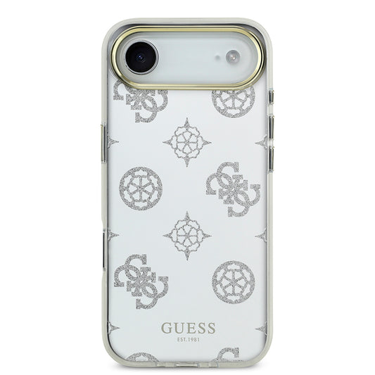 iPhone 17 Air Kılıf Guess Orjinal Lisanslı Metal Kamera Çerçeveli Simli Aynalı Kapak