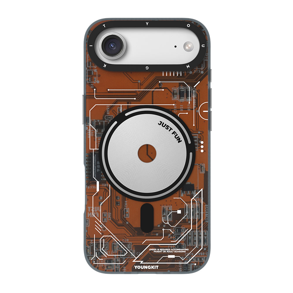 iPhone 17 Air Kılıf M-safe Şarj Özellikli Kamera Denetim Butonlu Youngkit Technology Serisi Kapak