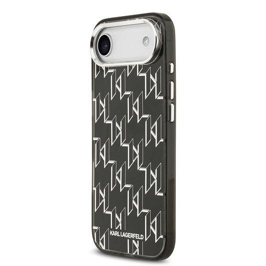 Apple iPhone 17 Air Kılıf Orjinal Lisanslı M-safe Şarj Özellikli Karl Lagerfeld IML Baskılı Monogram Dizayn Kapak