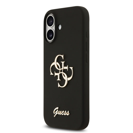 iPhone 17 Kılıf Guess Orjinal Lisanslı Grained Yazı Logolu Kapak