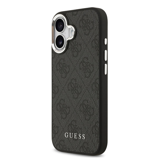 iPhone 17 Kılıf Guess Orjinal Lisanslı M-safe Şarj Özellikli 4G Klasik Yazı Logolu Kapak