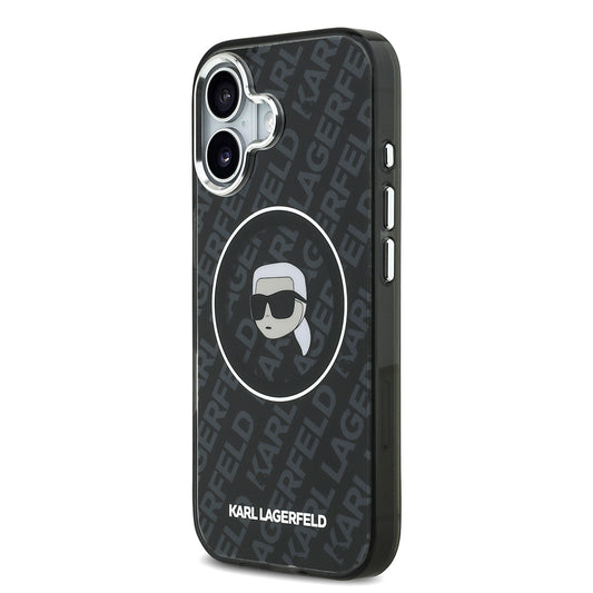 Apple iPhone 17 Kılıf Karl Lagerfeld Orjinal Lisanslı IML Baskılı KL Heads Kapak