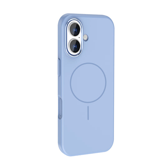 Apple iPhone 17 Kılıf M-Safe Şarj Özellikli Metal Kamera Çerçeveli Zore Edi Silikon Kapak