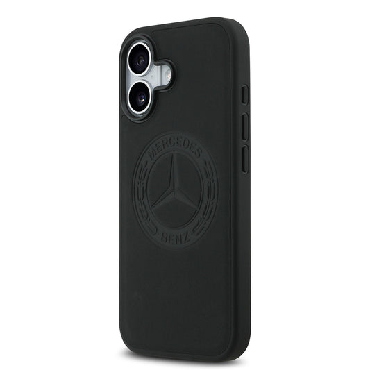 iPhone 17 Kılıf Mercedes Benz Orjinal Lisanslı M-safe Şarj Özellikli Hakiki Deri Nostaljik Yıldız Dizayn Kapak