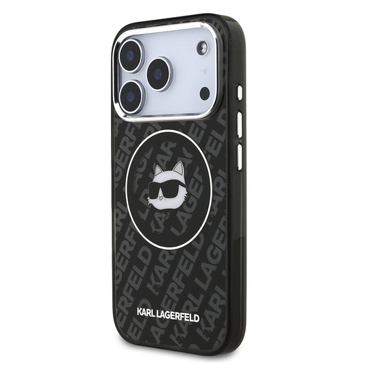 Apple iPhone 17 Pro Kılıf Karl Lagerfeld Orjinal Lisanslı IML Baskılı Choupette Heads Kapak