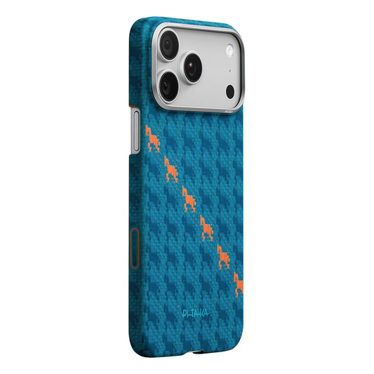 Apple iPhone 17 Pro Kılıf M-safe Şarj Özellikli Aramid Fiber Pitaka Edge Serisi Happiness Rides Kapak