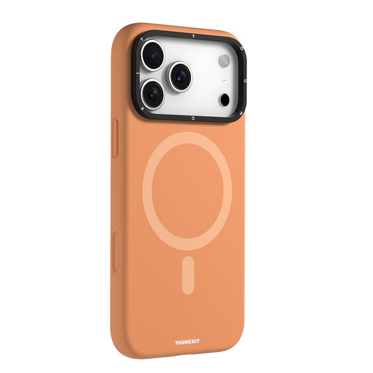 iPhone 17 Pro Kılıf M-Safe Şarj Özellikli Kamera Standlı Youngkit Gel Cream Serisi Kapak